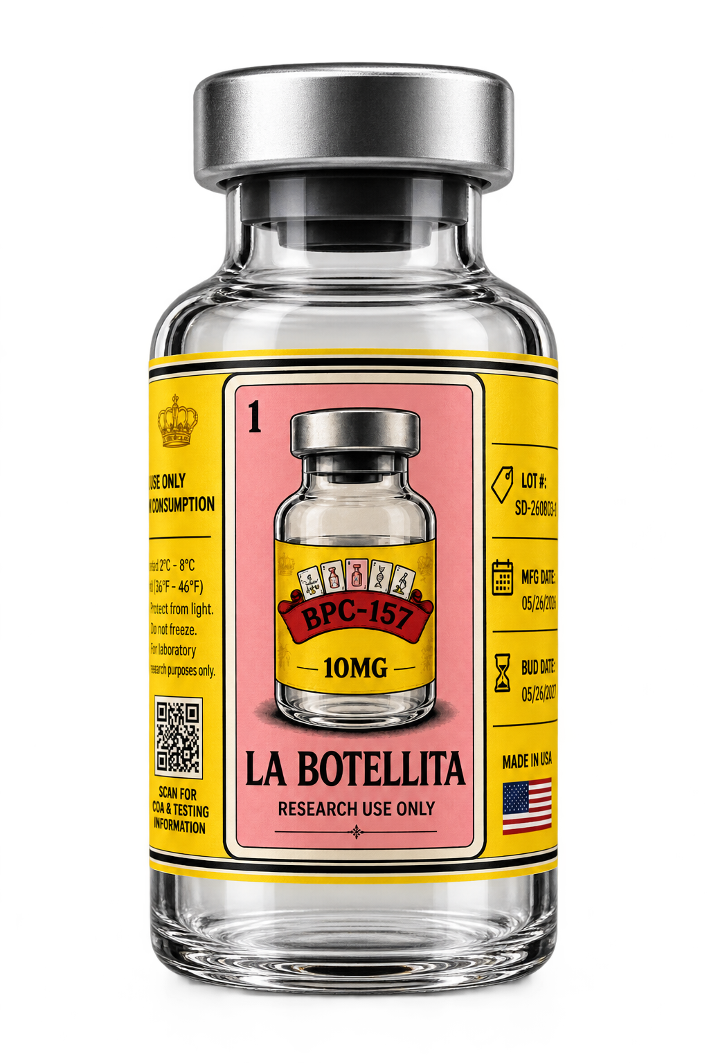 La Botellita Peptidos GLOW research vial