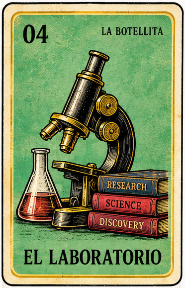 Vintage laboratory microscope representing analytical research