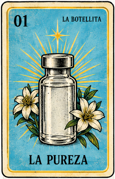 Vintage laboratory vessel representing purity and verification