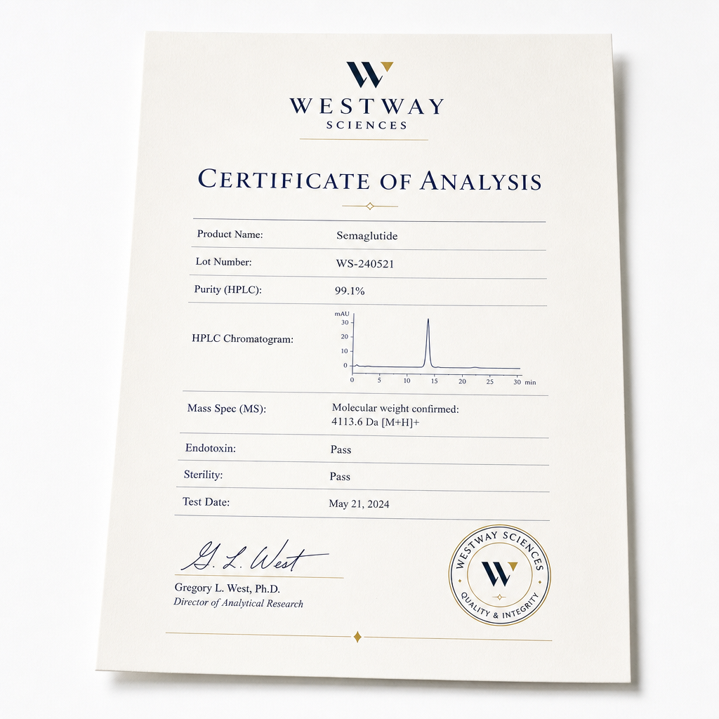 Sermorelin certificate of analysis preview